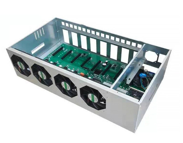 Rafadora minera del aparejo 4GPU 6 GPU de la moneda GPU del pedazo de 8GPU 12GPU